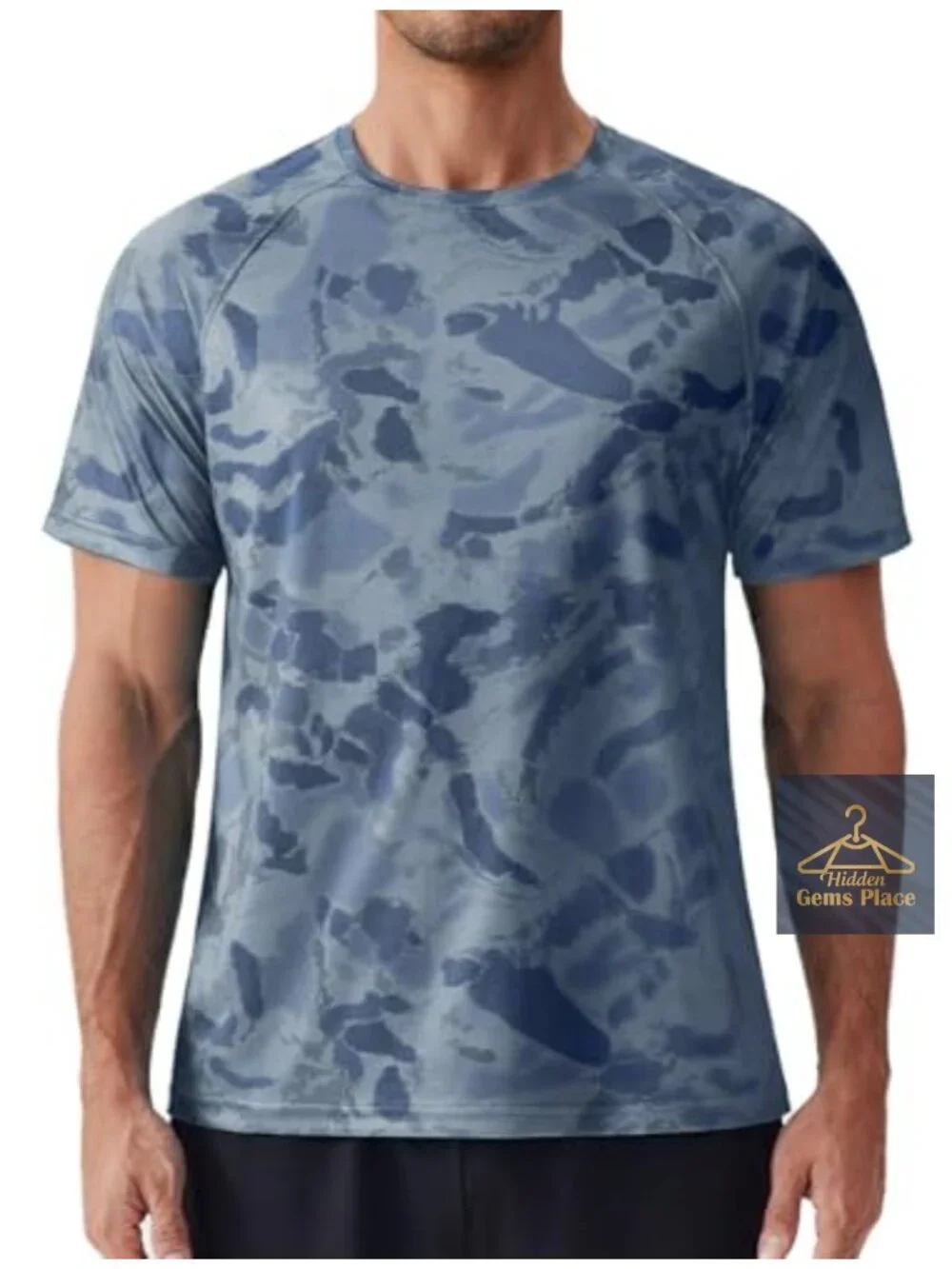 Men's UPF 50+ Rash Guard Swim Shirt 100% Polyester Quick Dry Performance Top